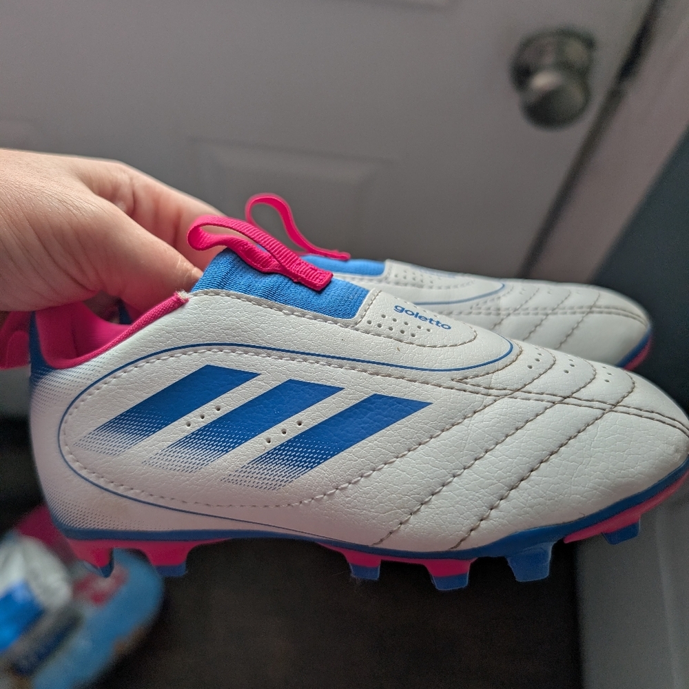 5/$15 Toddler Kids' Adidas Goletto IX FG/MG Laceless Soccer Cleats